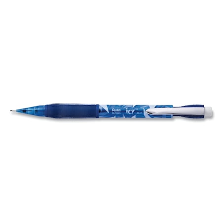 Pentel Icy Mechanical Pencil Value Pack, 0.7 mm, HB (No 2), Black Lead, Transparent Blue Barrel, PK24 AL27TCSW-SPR